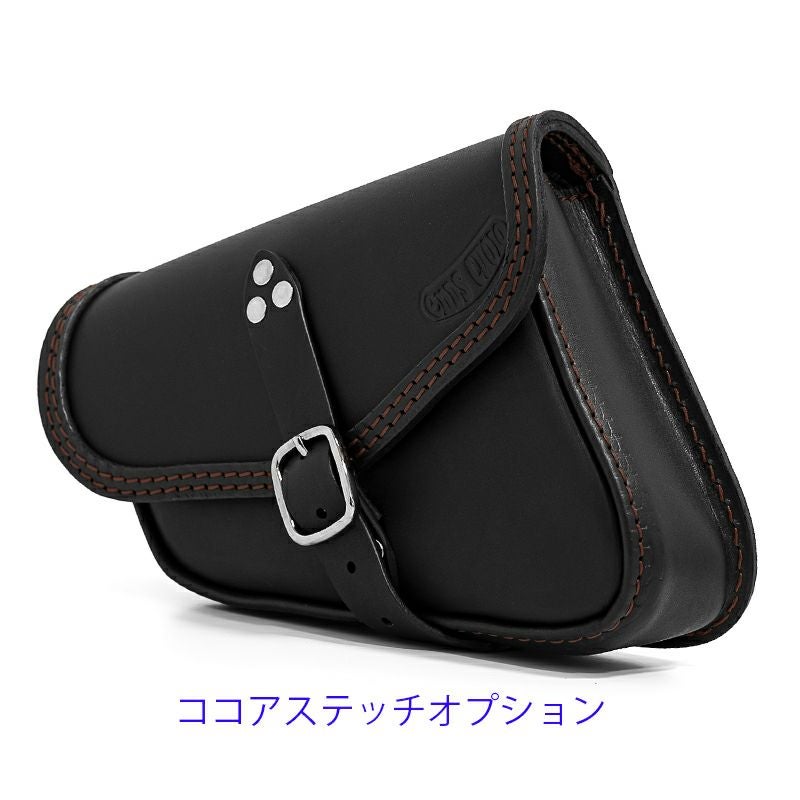 エンズクオイオ Mambo レザーサドルバッグ 4L (ブラック)13