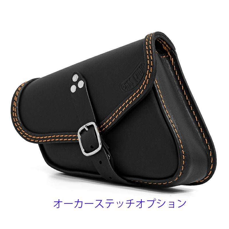 エンズクオイオ Mambo レザーサドルバッグ 4L (ブラック)14