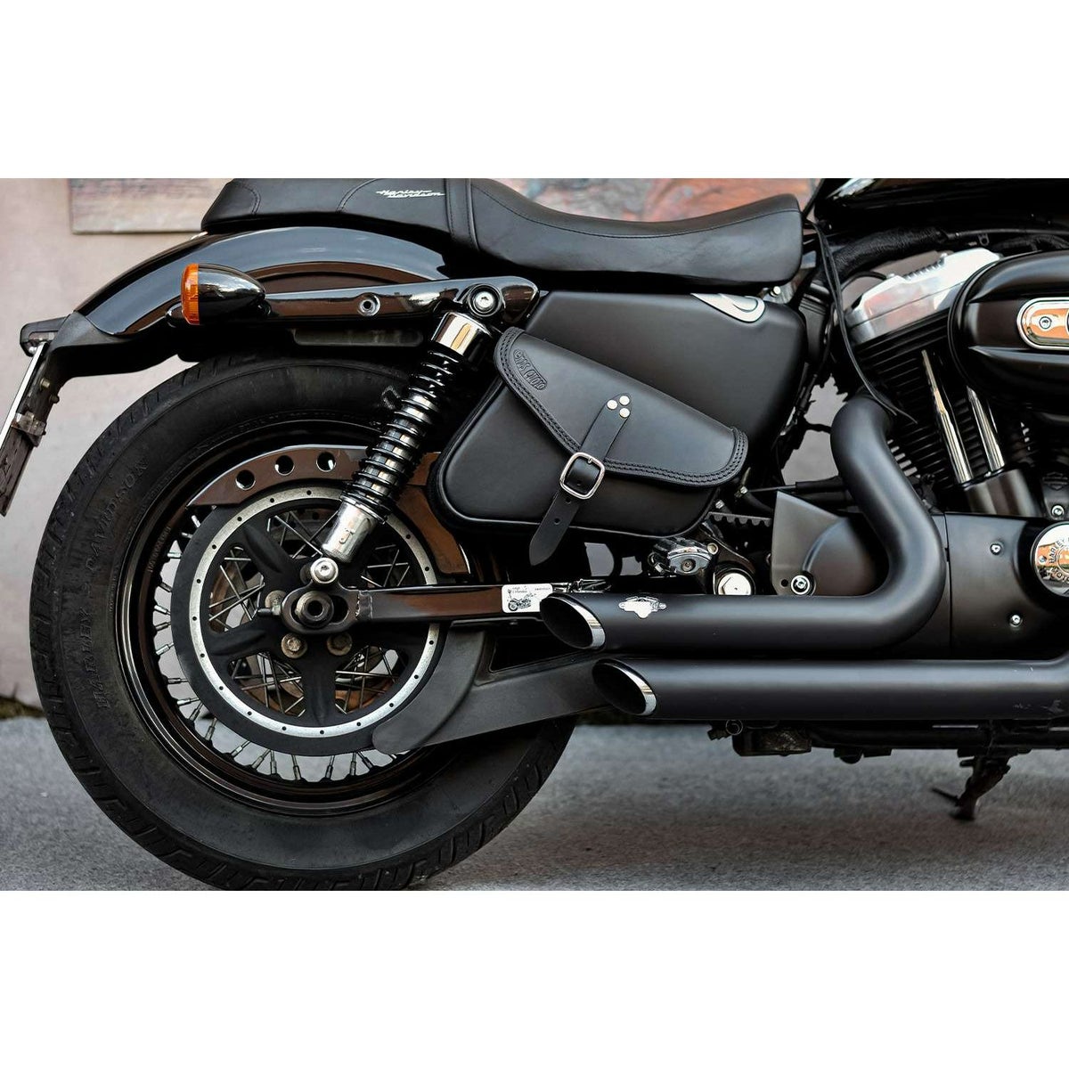 エンズクオイオ Mambo レザーサドルバッグ 4L (リンクルレザー)5