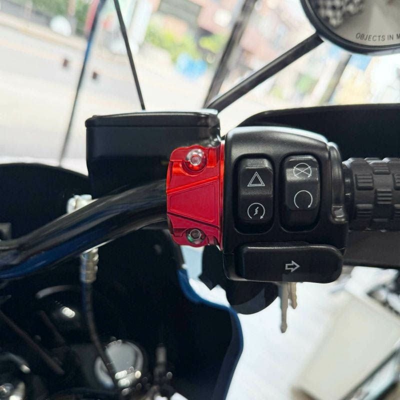 ハンドルバー コントロール クランプ レッド 2