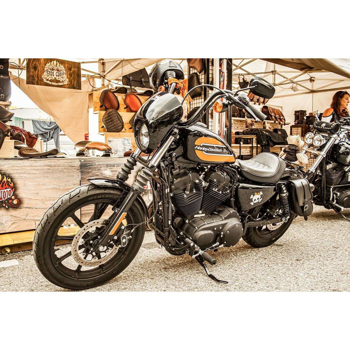 エンズクオイオ Swing レザーサドルバッグ 4.8L (ブラック)6