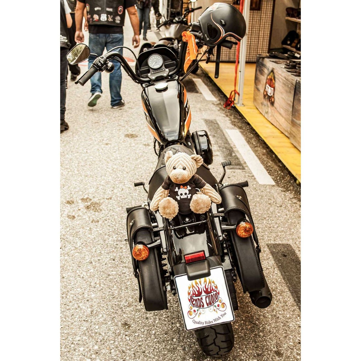 エンズクオイオ Swing レザーサドルバッグ 4.8L (ブラック)7