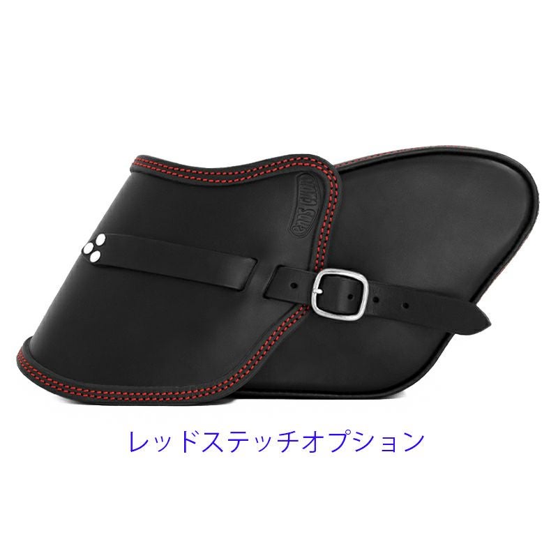 エンズクオイオ Swing レザーサドルバッグ 4.8L (ブラック)12