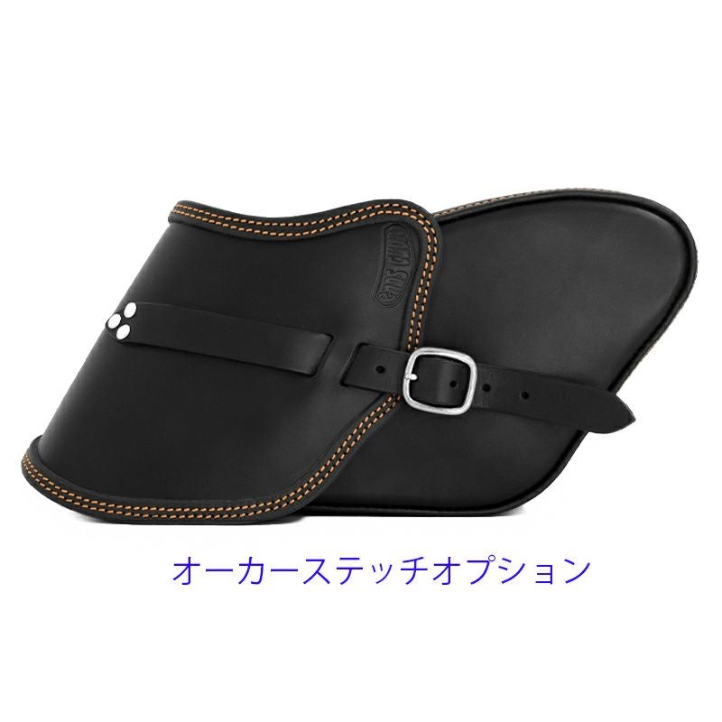 エンズクオイオ Swing レザーサドルバッグ 4.8L (ブラック)17