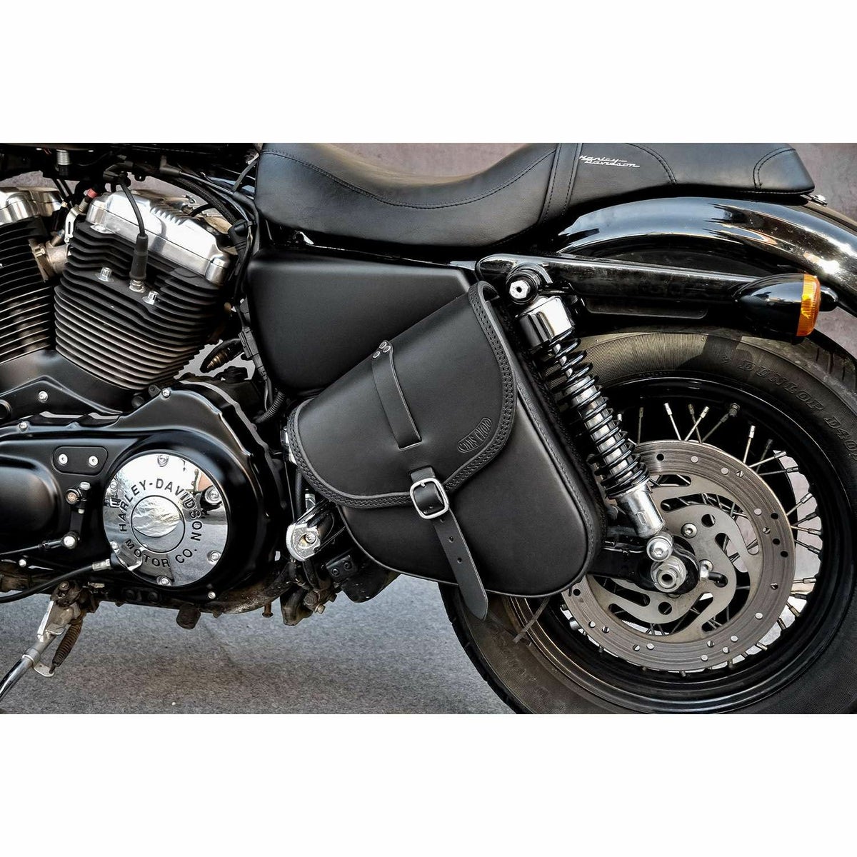 エンズクオイオ Gitan レザーサドルバッグ 6L (ブラック)2