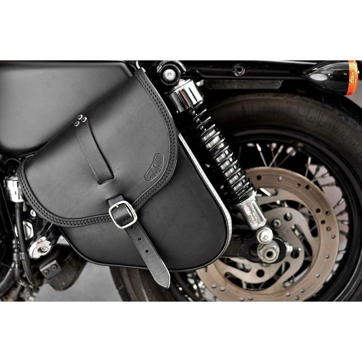 エンズクオイオ Gitan レザーサドルバッグ 6L (ブラック)5