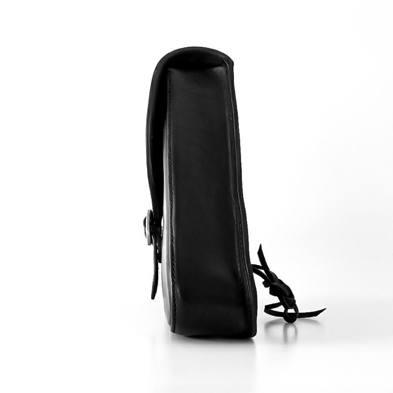 エンズクオイオ Klezmer レザーサドルバッグ 5L (ブラック)7