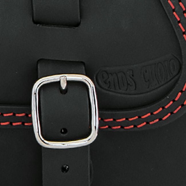 エンズクオイオ Klezmer レザーサドルバッグ 5L (ブラック)11