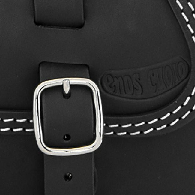 エンズクオイオ Klezmer レザーサドルバッグ 5L (ブラック)13