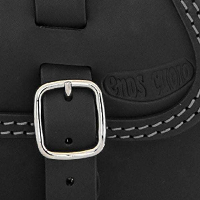 エンズクオイオ Klezmer レザーサドルバッグ 5L (ブラック)14