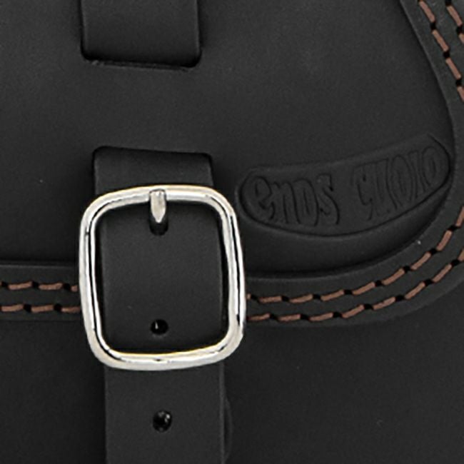 エンズクオイオ Klezmer レザーサドルバッグ 5L (ブラック)15