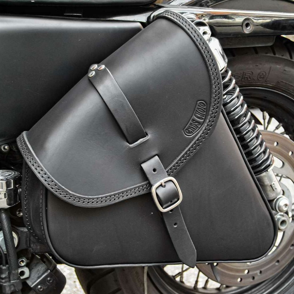 エンズクオイオ Klezmer レザーサドルバッグ 5L (リンクルレザー)1