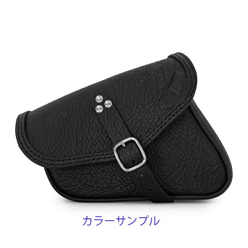 エンズクオイオ Klezmer レザーサドルバッグ 5L (リンクルレザー)6