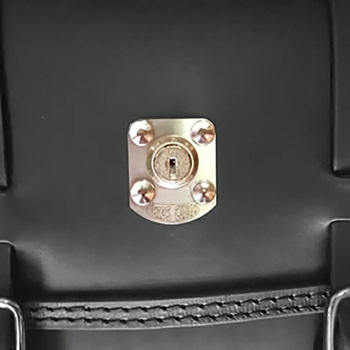 エンズクオイオ Klezmer レザーサドルバッグ 5L (ダークブラウン)8