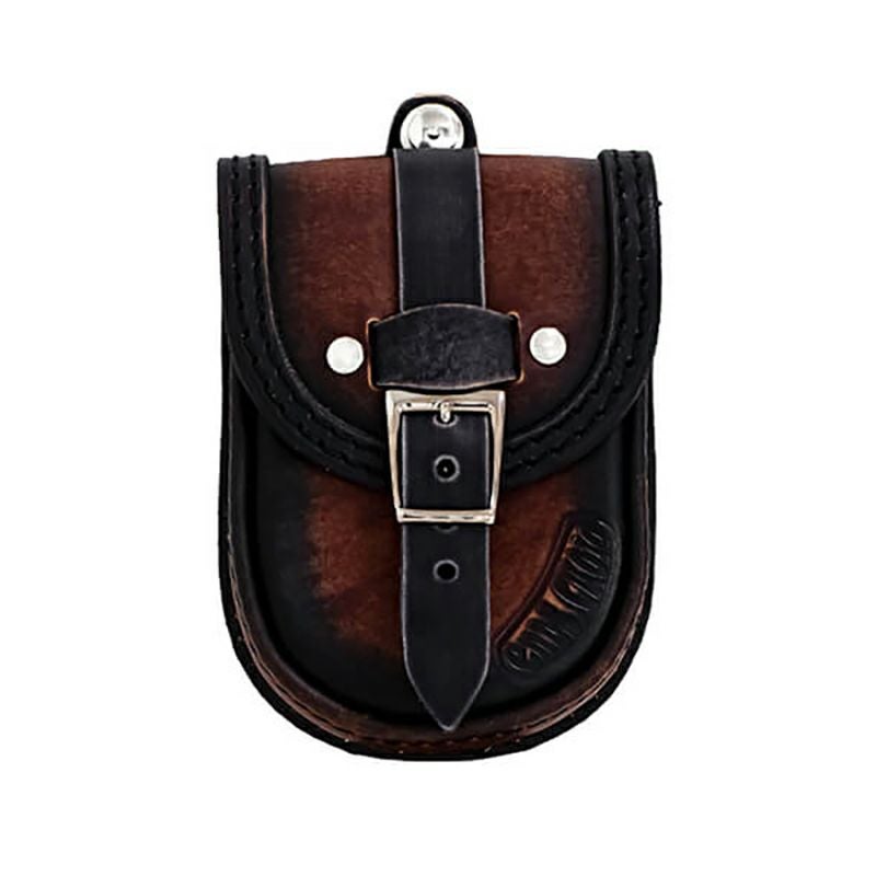 エンズクオイオ Smart レザー タンクバッグ (ディストレスト・ツートーン・ダーク)1