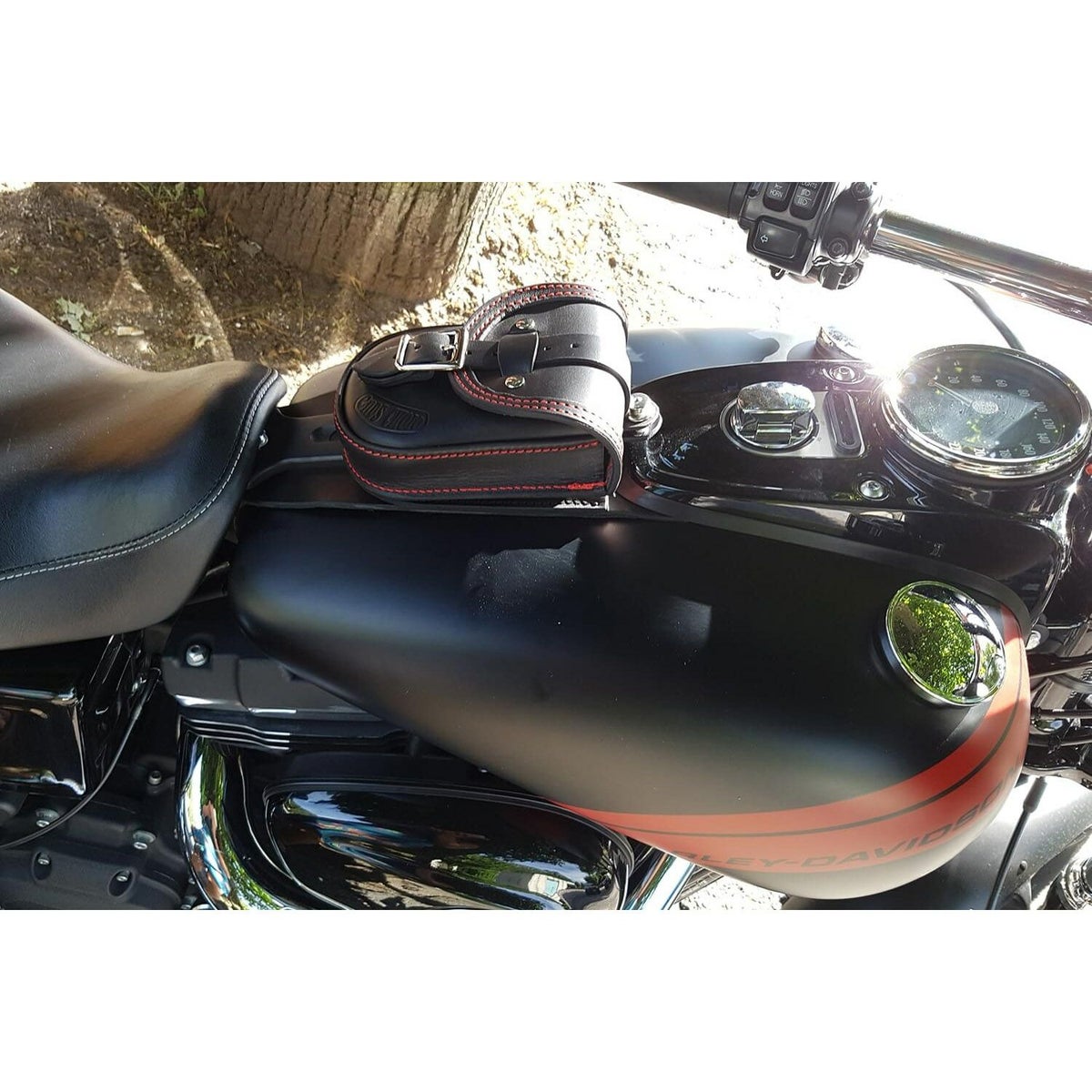 エンズクオイオ Smart レザー タンクバッグ (ブラック)5