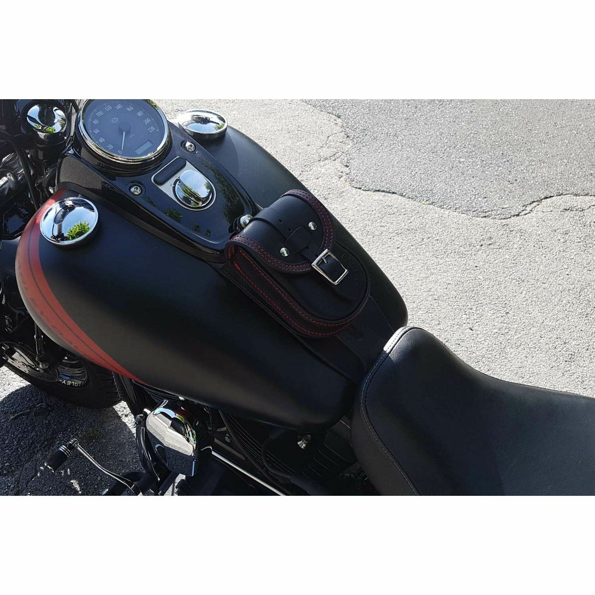 エンズクオイオ Smart レザー タンクバッグ (ブラック)6