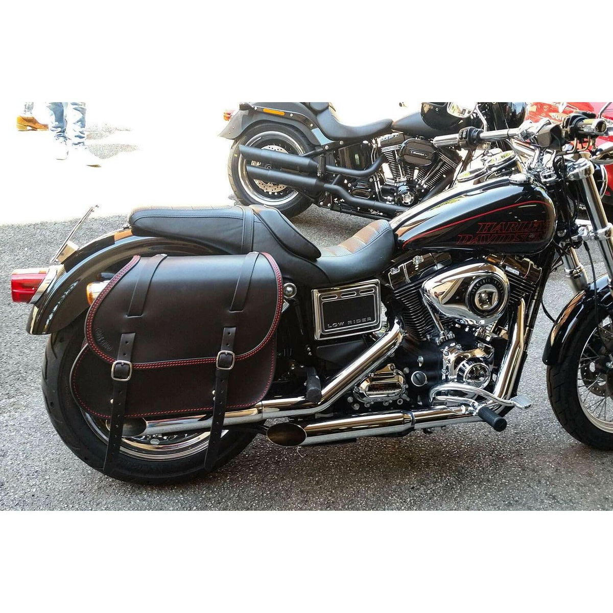エンズクオイオ Little Dyna レザーサドルバッグ 25.5L (ブラック)5