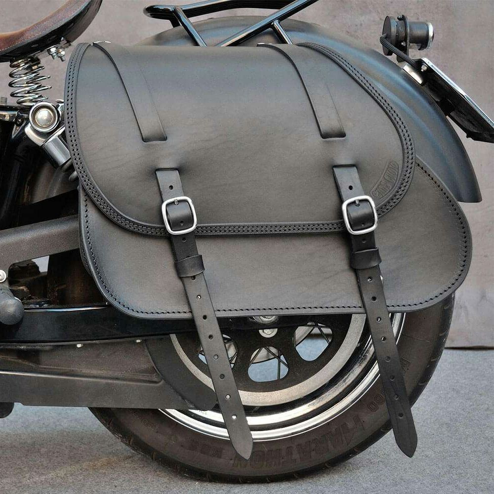 エンズクオイオ Little Dyna レザーサドルバッグ 25.5L (リンクルレザー)2