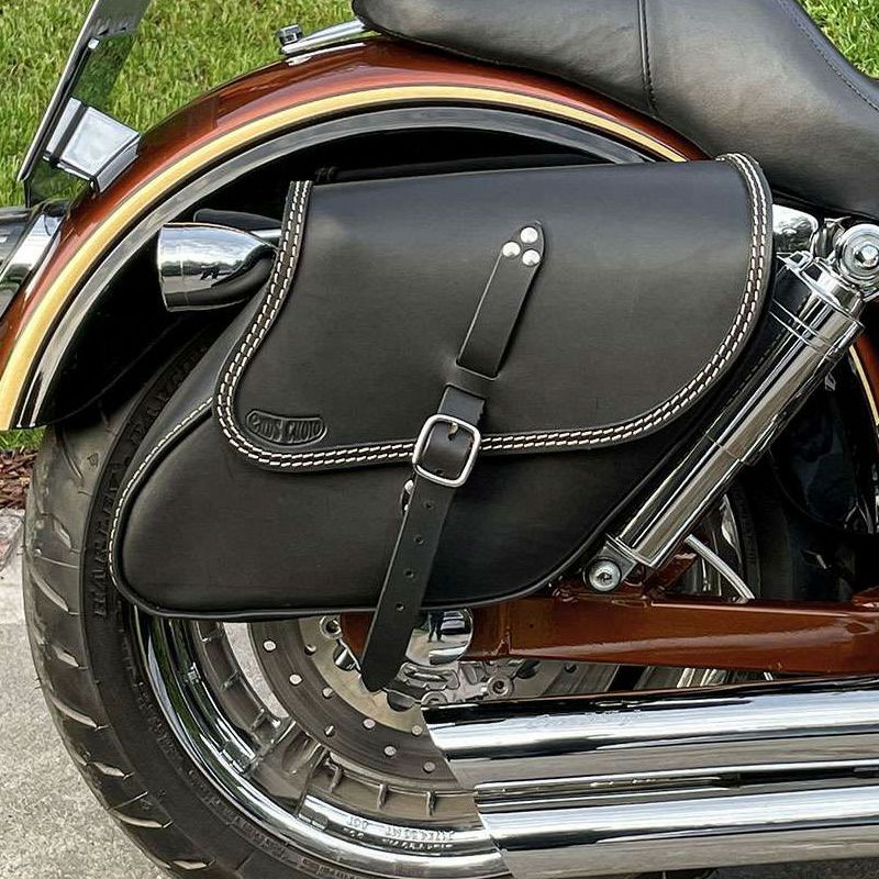  エンズクオイオ Tango レザーサドルバッグ 9L (ブラック)