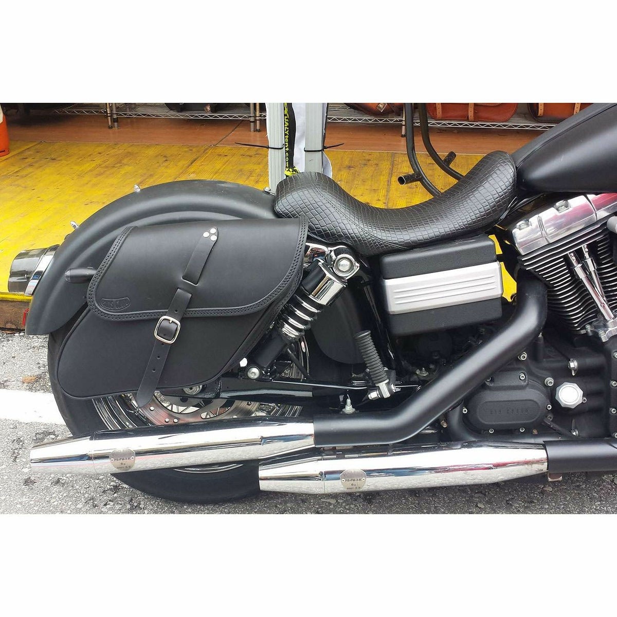  エンズクオイオ Tango レザーサドルバッグ 9L (ブラック)3