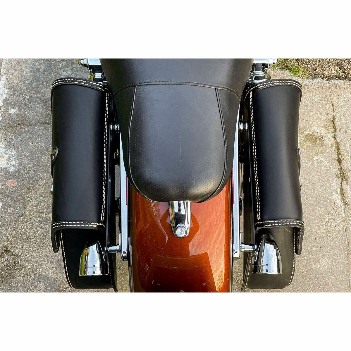 エンズクオイオ Tango レザーサドルバッグ 9L (リンクルレザー)8