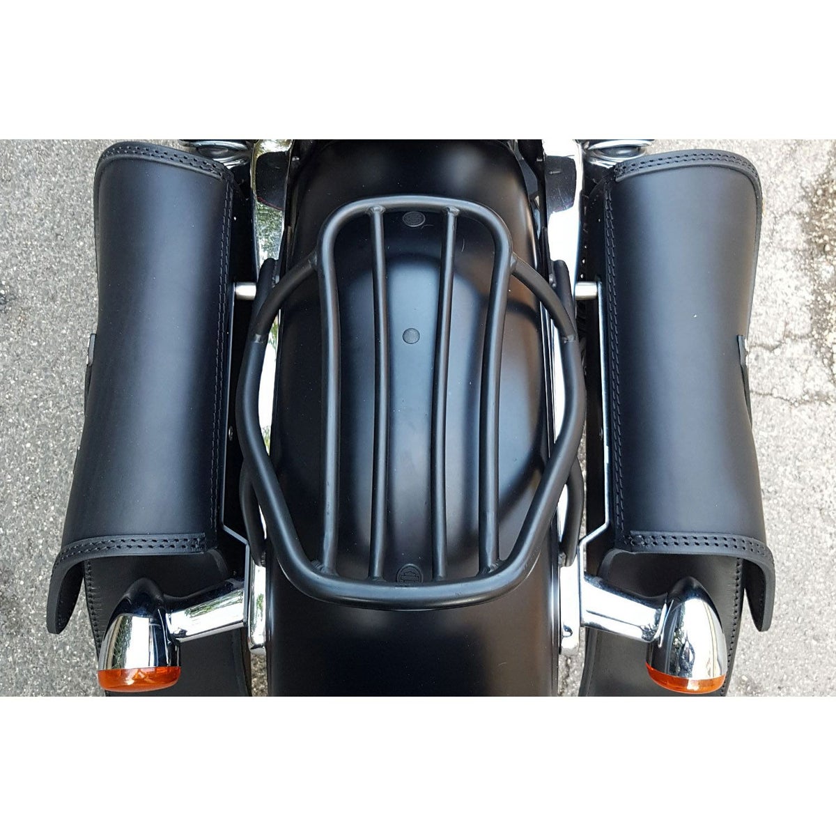 エンズクオイオ Tango レザーサドルバッグ 9L (ダークブラウン)8