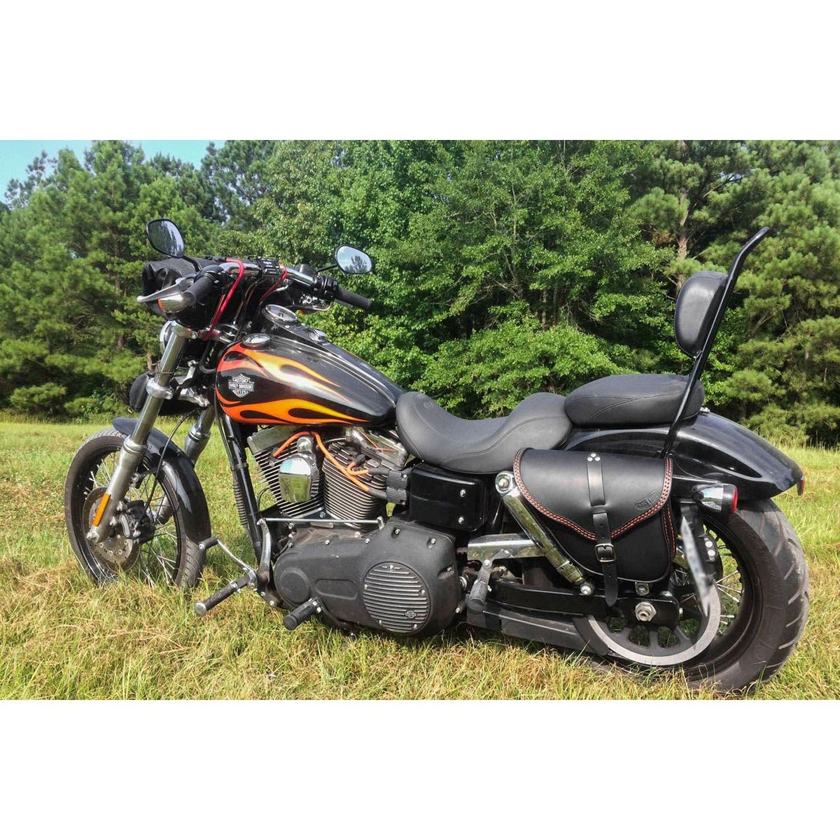 エンズクオイオ Small Tango レザーサドルバッグ 5.6L (ブラック)5