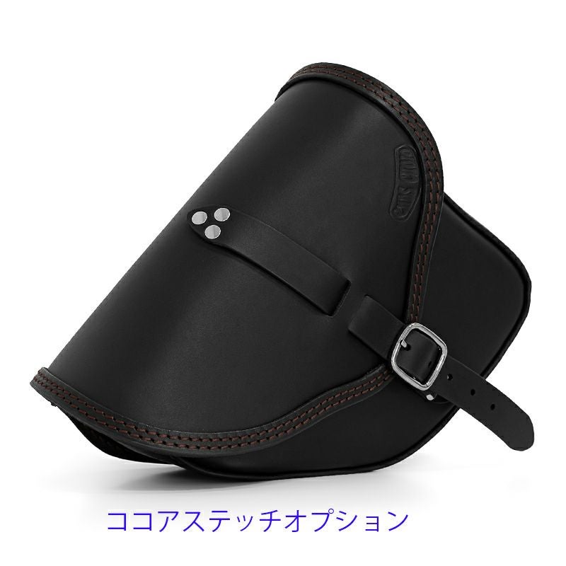 エンズクオイオ Small Tango レザーサドルバッグ 5.6L (ブラック)16