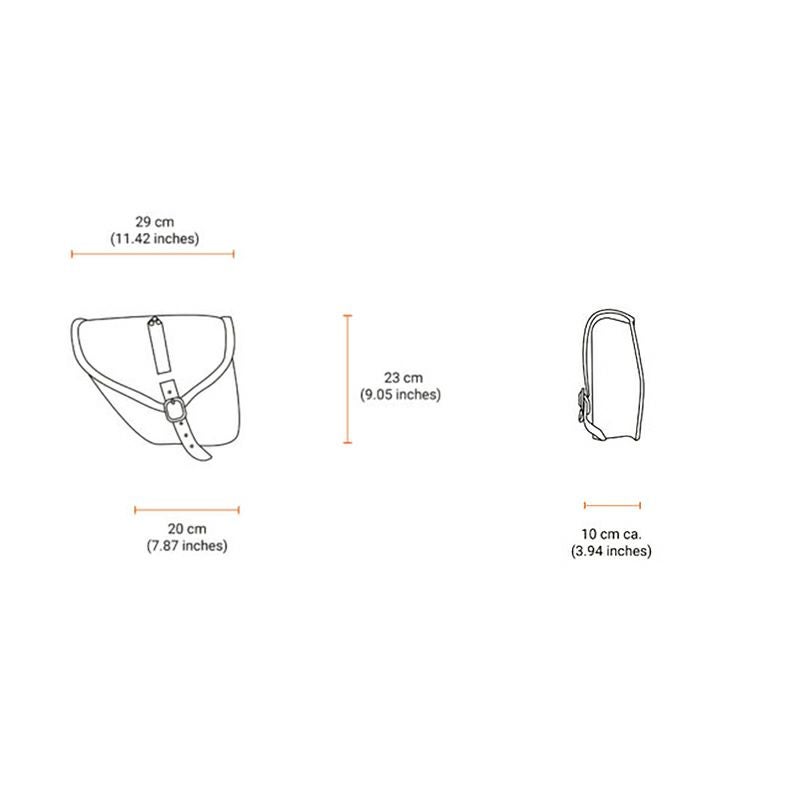 Small Tango レザーサドルバッグ 5.6L (リンクルレザー)11