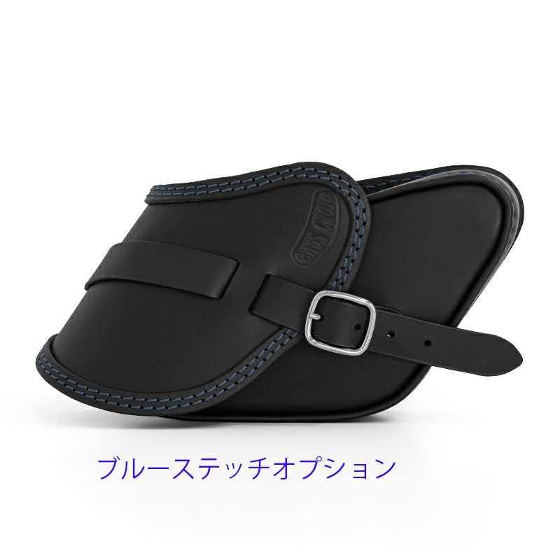 エンズクオイオ POP レザーサドルバッグ 3.2L (ブラック)12