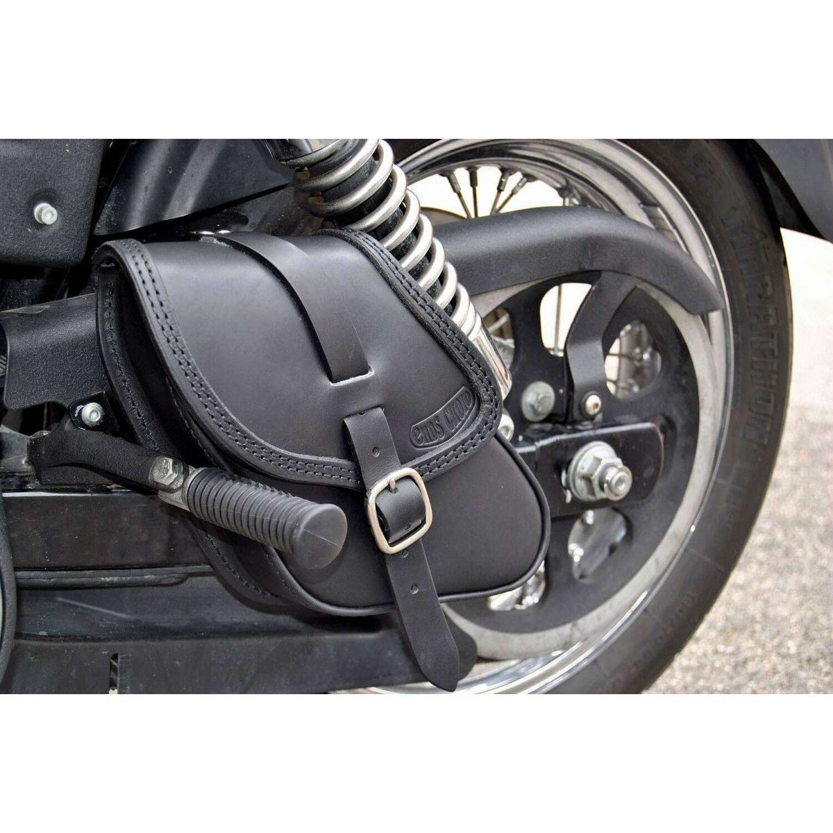 エンズクオイオ POP レザーサドルバッグ 3.2L (リンクルレザー)5