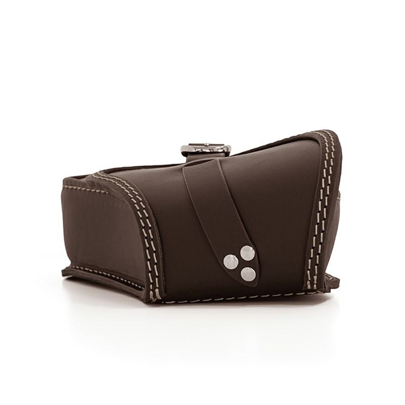 エンズクオイオ POP レザーサドルバッグ 3.2L (ダークブラウン)3