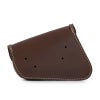 エンズクオイオ Battery Cover Bag レザーサドルバッグ 2.9L (ダークブラウン)1
