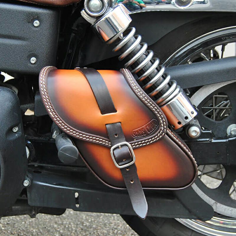 エンズクオイオ POP レザーサドルバッグ 3.2L (ツートーン) ダイナ