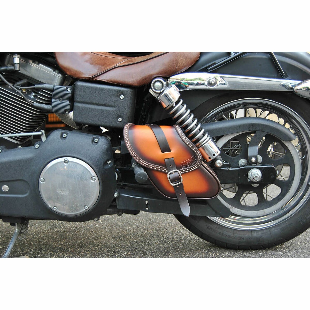 エンズクオイオ POP レザーサドルバッグ 3.2L (ツートーン)2