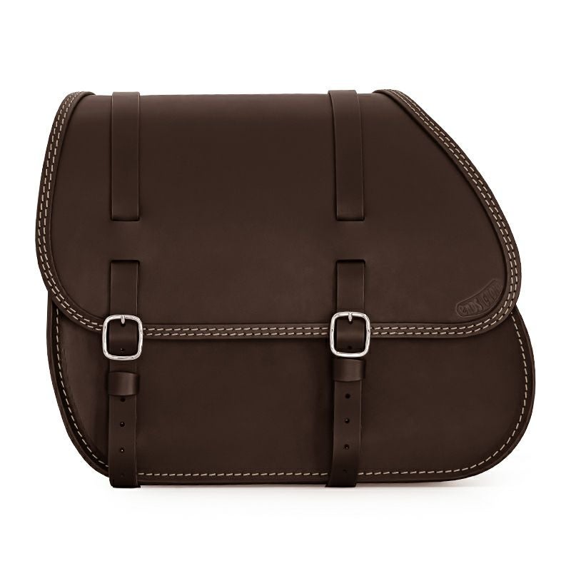 Country レザーサドルバッグ 29L (ダークブラウン)