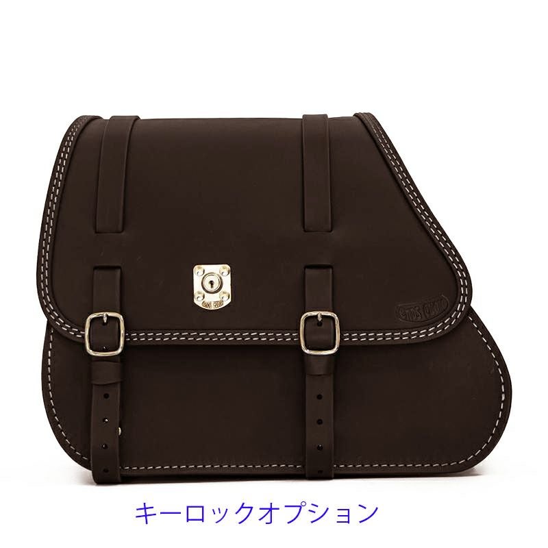 GYPSY レザーサドルバッグ 27L (ダークブラウン)4