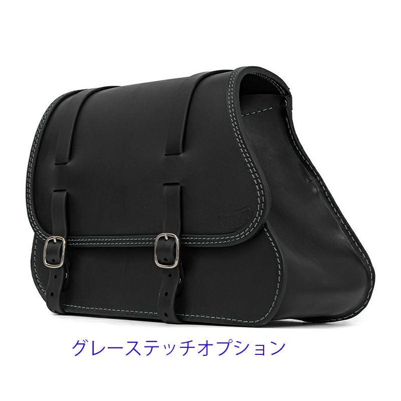 ミドル GYPSY レザーサドルバッグ 23L (ブラック)10
