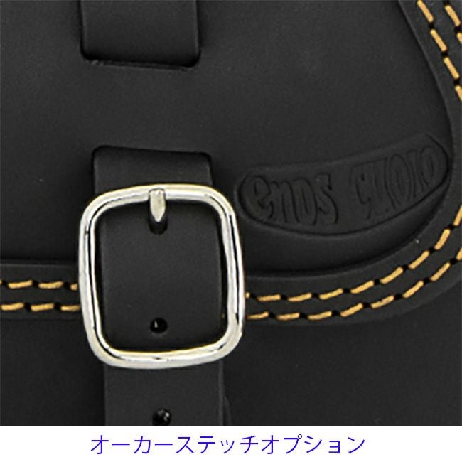ミドル GYPSY レザーサドルバッグ 23L (ブラック)12