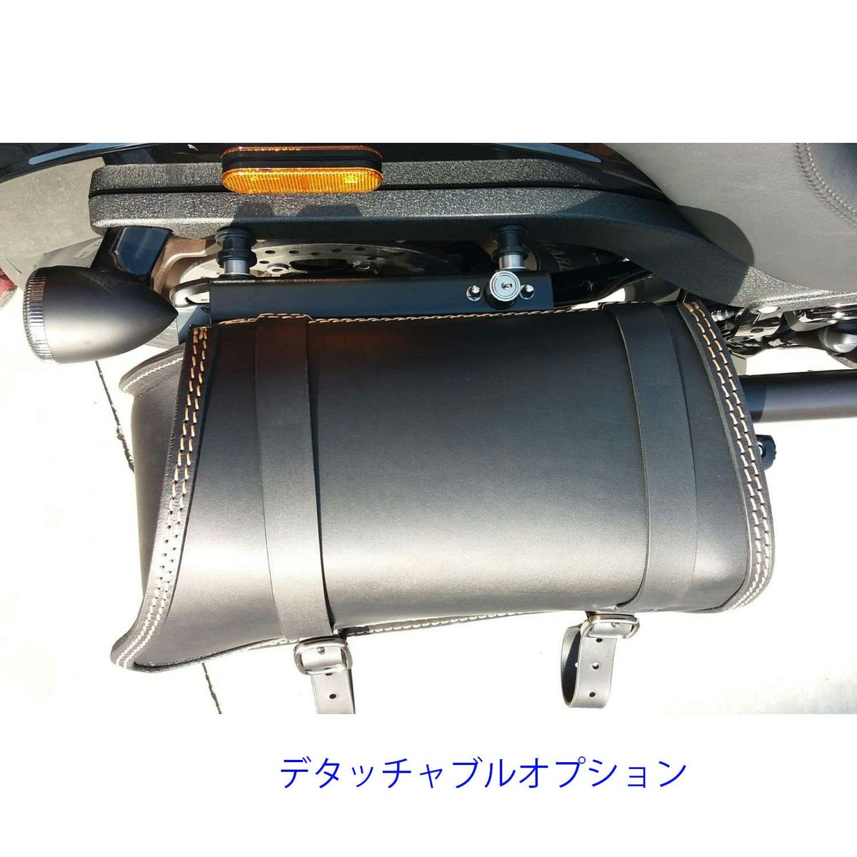 Rev リトル GYPSY レザーサドルバッグ 18L (型押しレザー)14