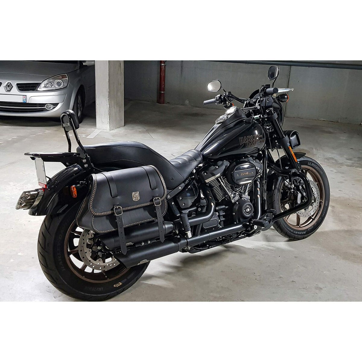 Rev リトル GYPSY レザーサドルバッグ 18L (型押しレザー)16