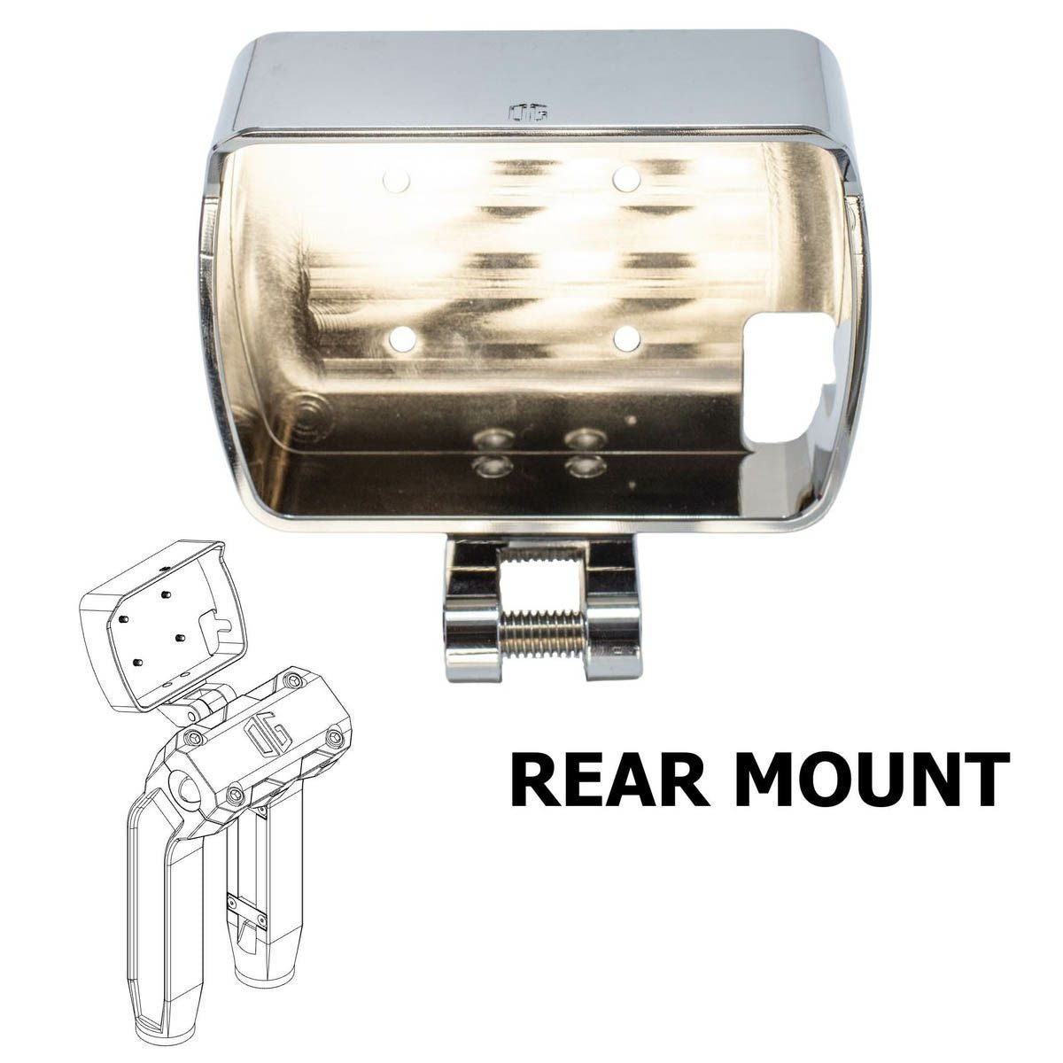 OGライザー用 パワービジョン リアマウント クローム OG（オリジナルガレージモト）