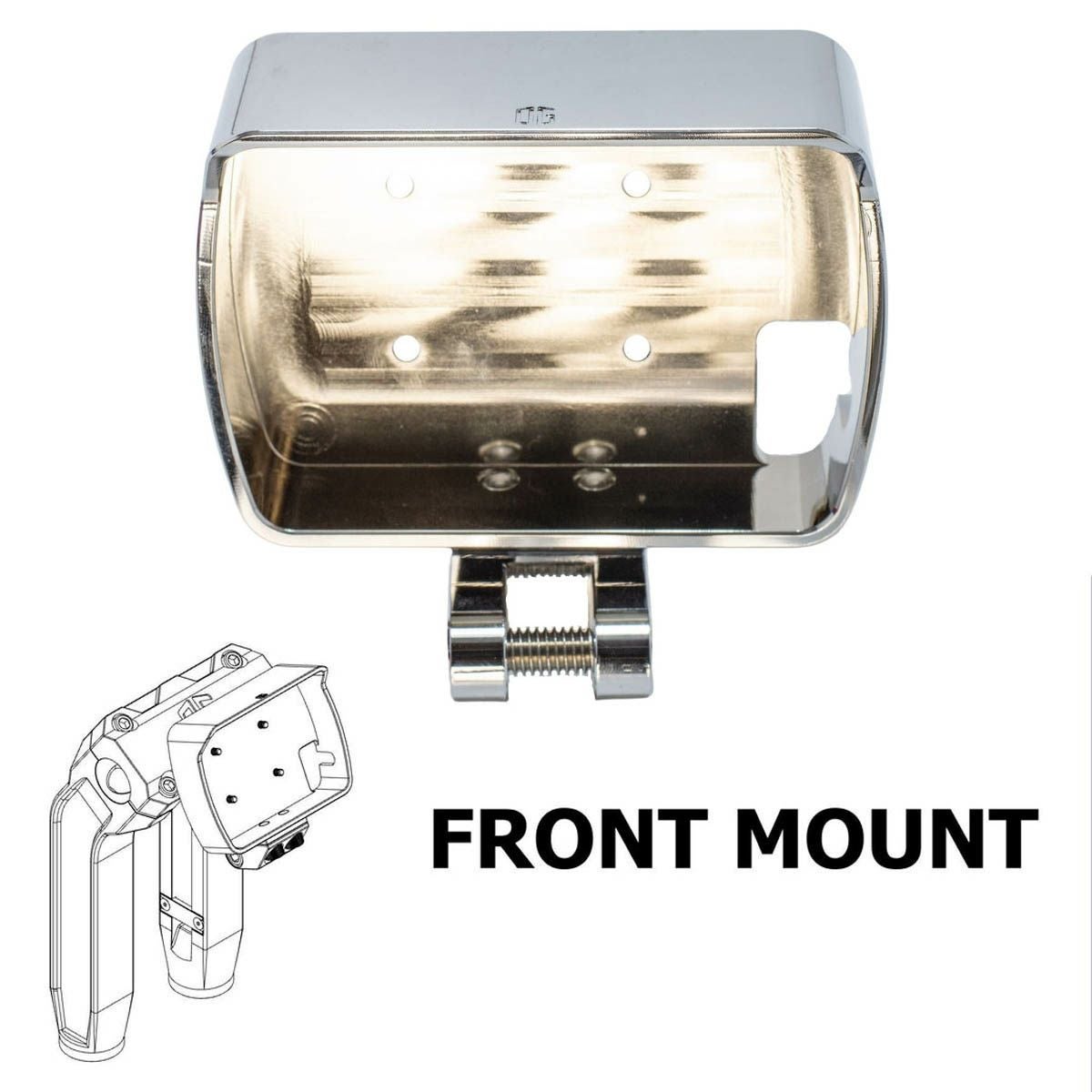 OGライザー用 パワービジョン フロントマウント クローム OG（オリジナルガレージモト） 3