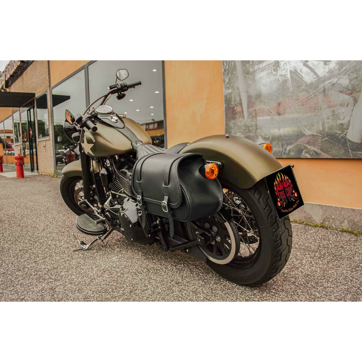 Folk レザーサドルバッグ 12L (ハマードレザー)7