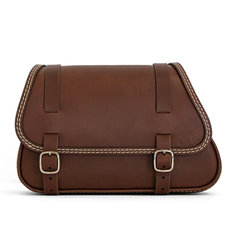 Folk レザーサドルバッグ 12L (ダークブラウン)