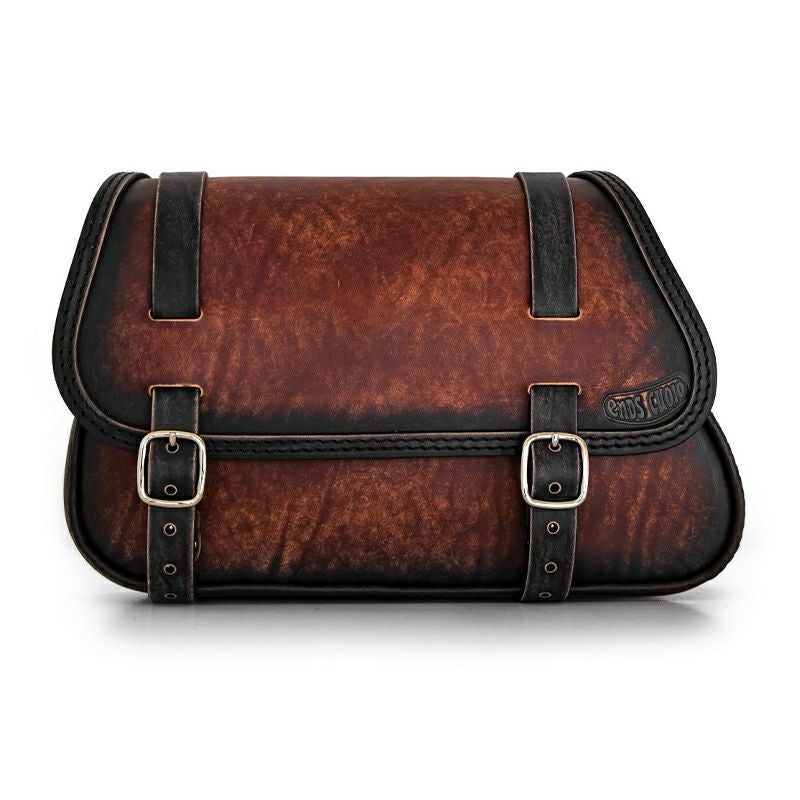 Folk レザーサドルバッグ 12L (ディストレスト・ツートーン・ダーク)