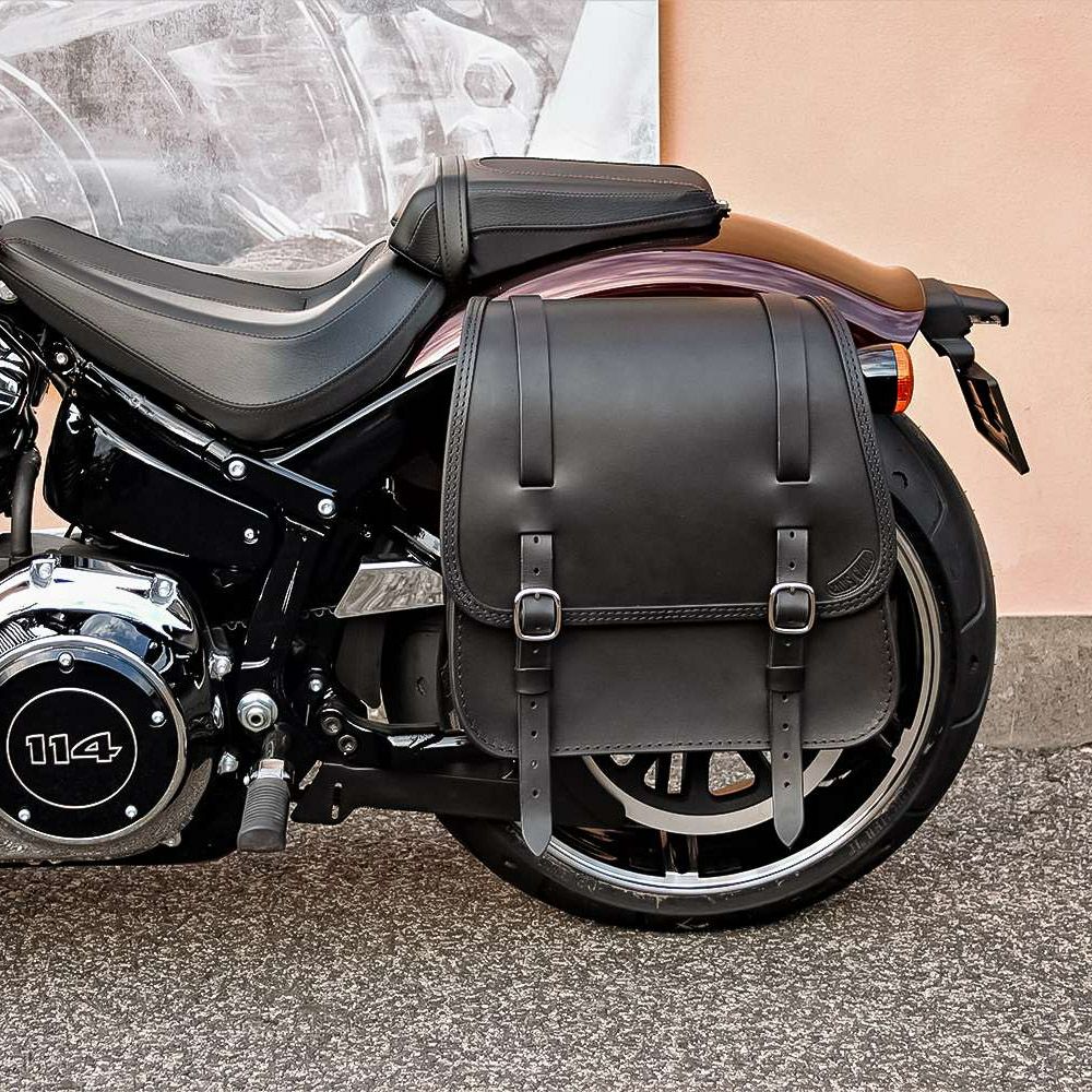 GLAM レザーサドルバッグ 22L (ブラック)1