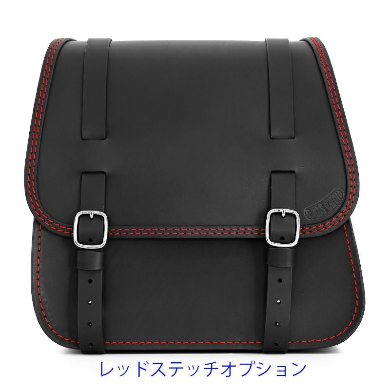 GLAM レザーサドルバッグ 22L (ブラック)5