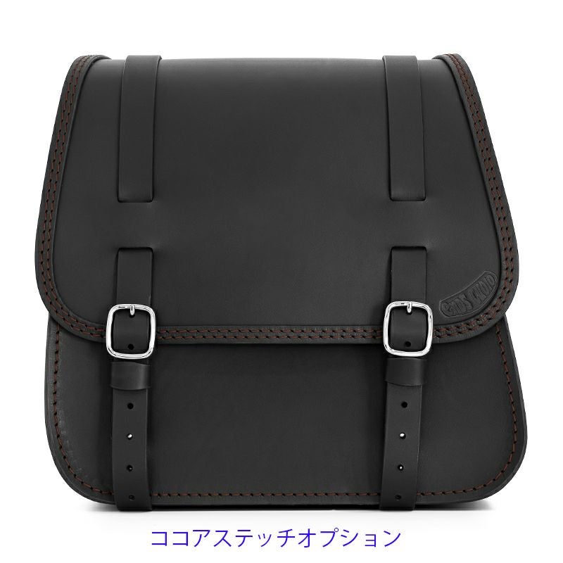 GLAM レザーサドルバッグ 22L (ブラック)9